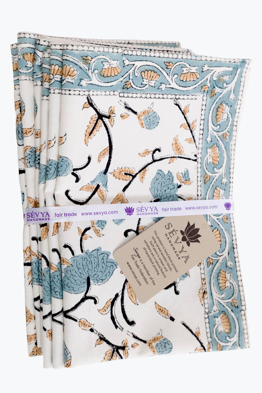 Silver Floral Placemat