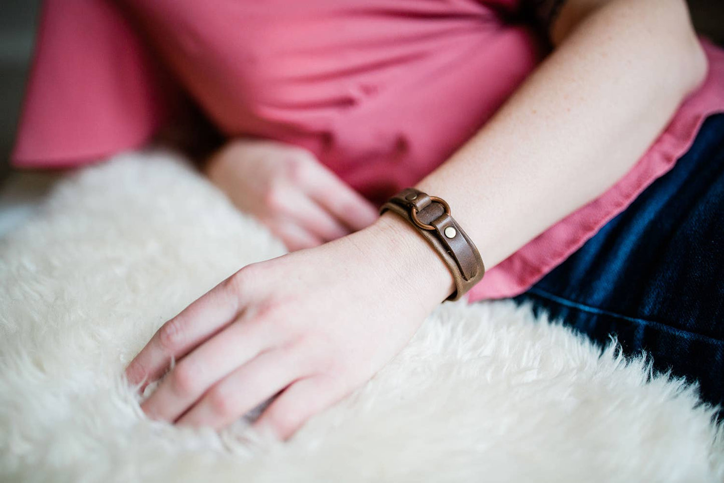 Leather Karma Bracelet: #2 Black