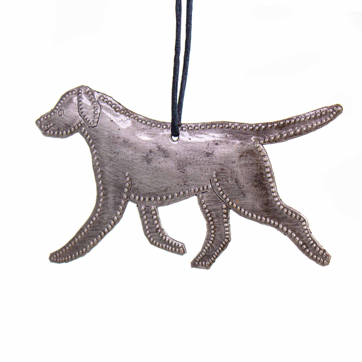 Labrador Haitian Metal Drum Christmas Ornament