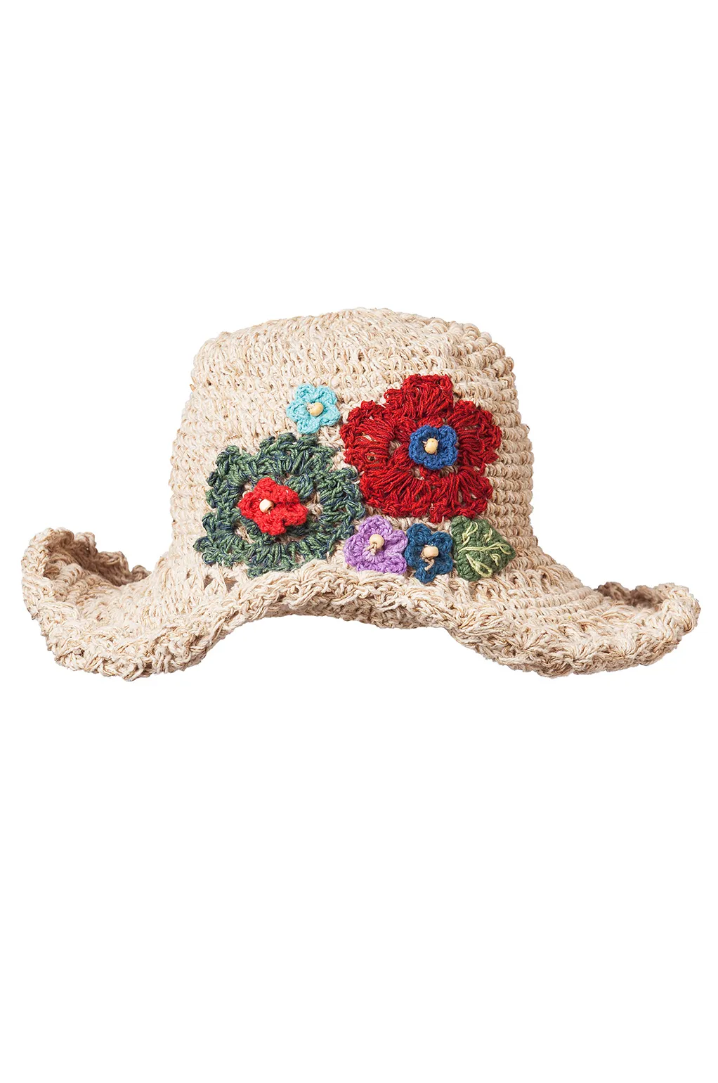 Hemp Cotton Flower Hat