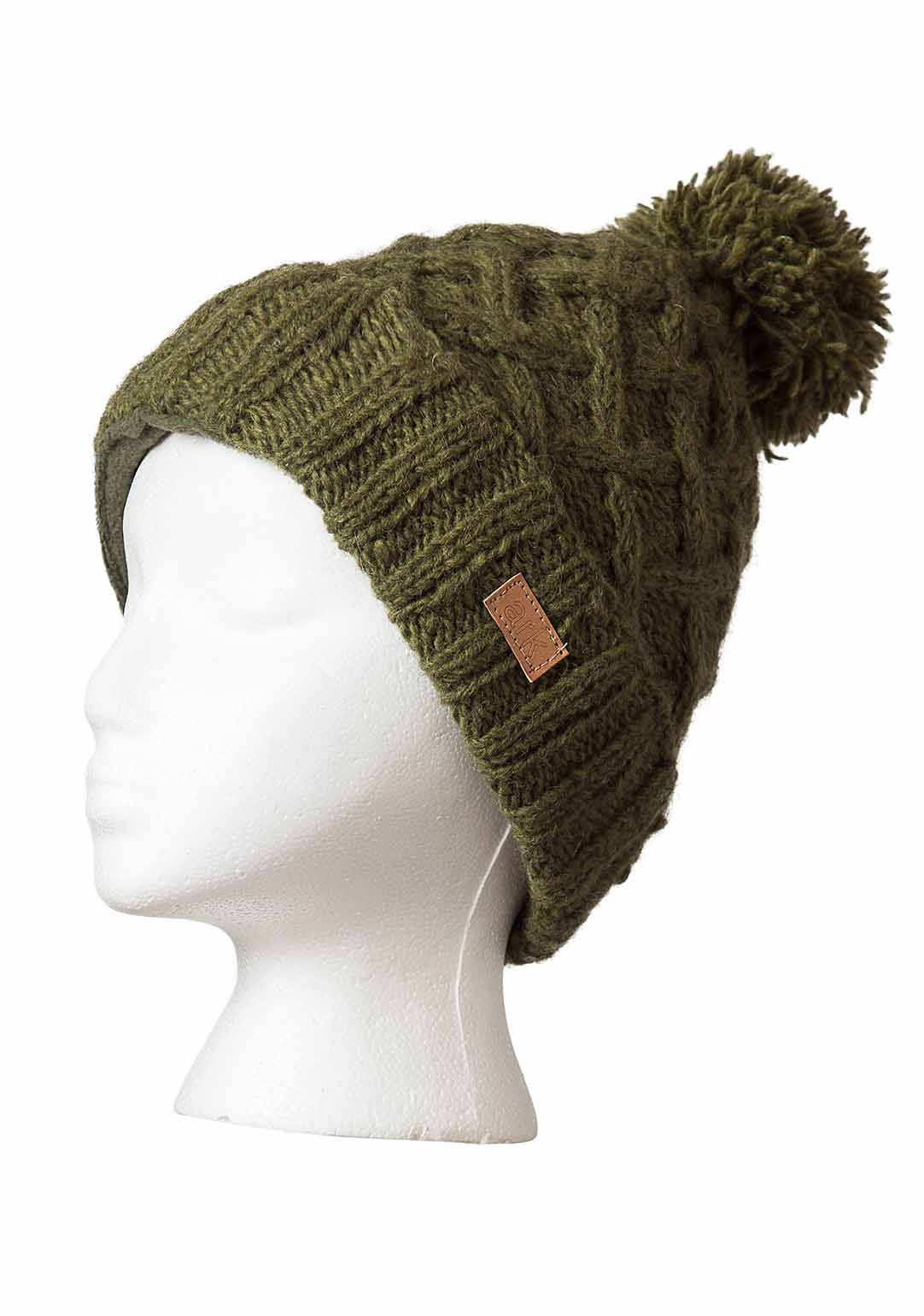 Freya Pompom Hat - Green