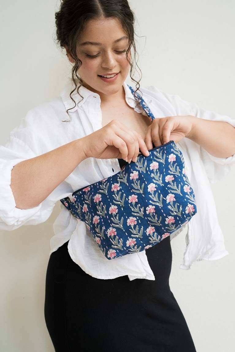 Kantha Crossbody Sling Bag, Assorted Cotton Prints