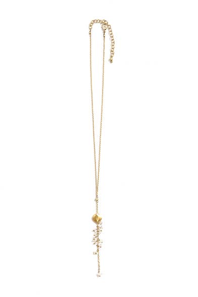 Delicate Dangle Crystal Stone Necklace