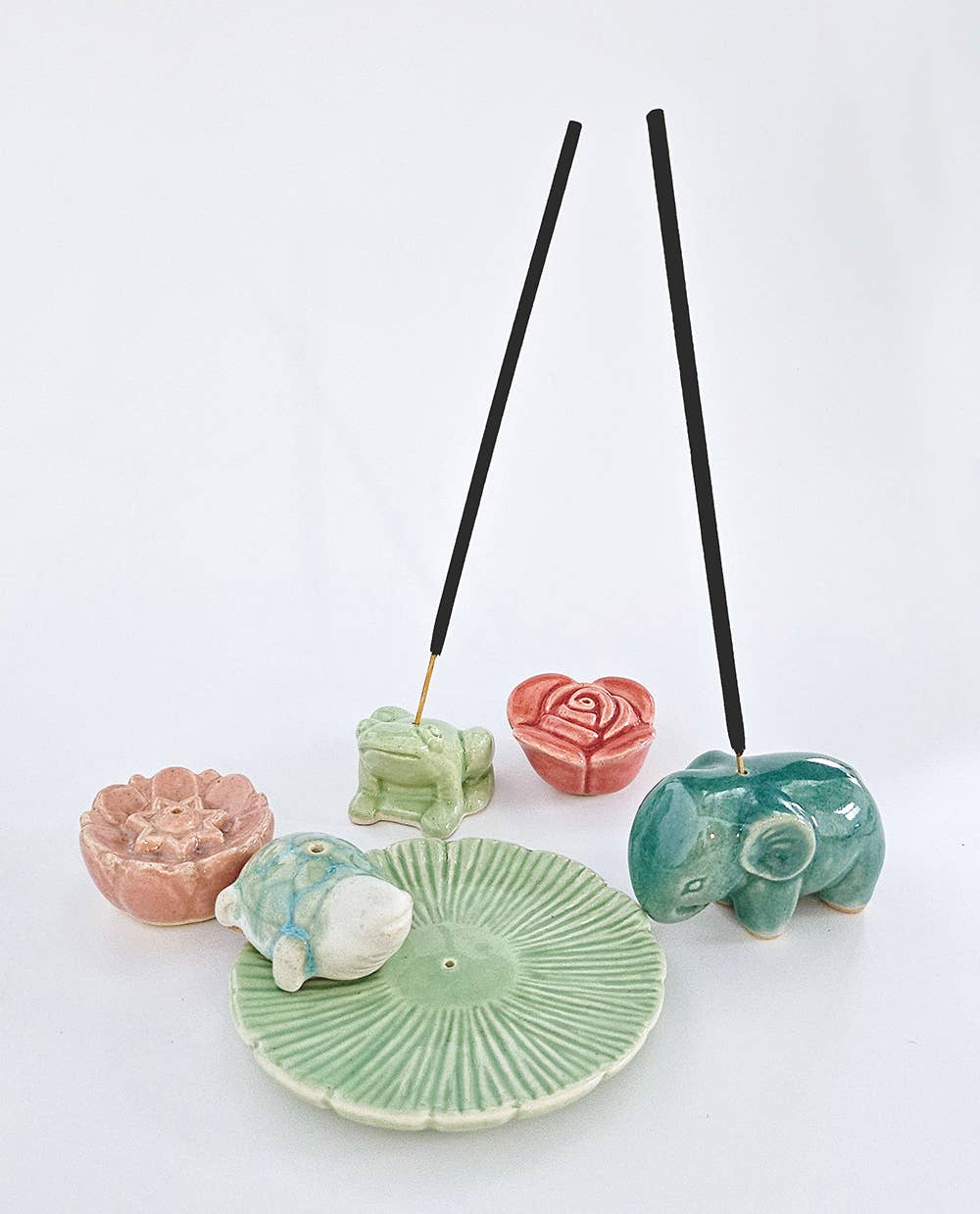 Ceramic Incense Holder Rose