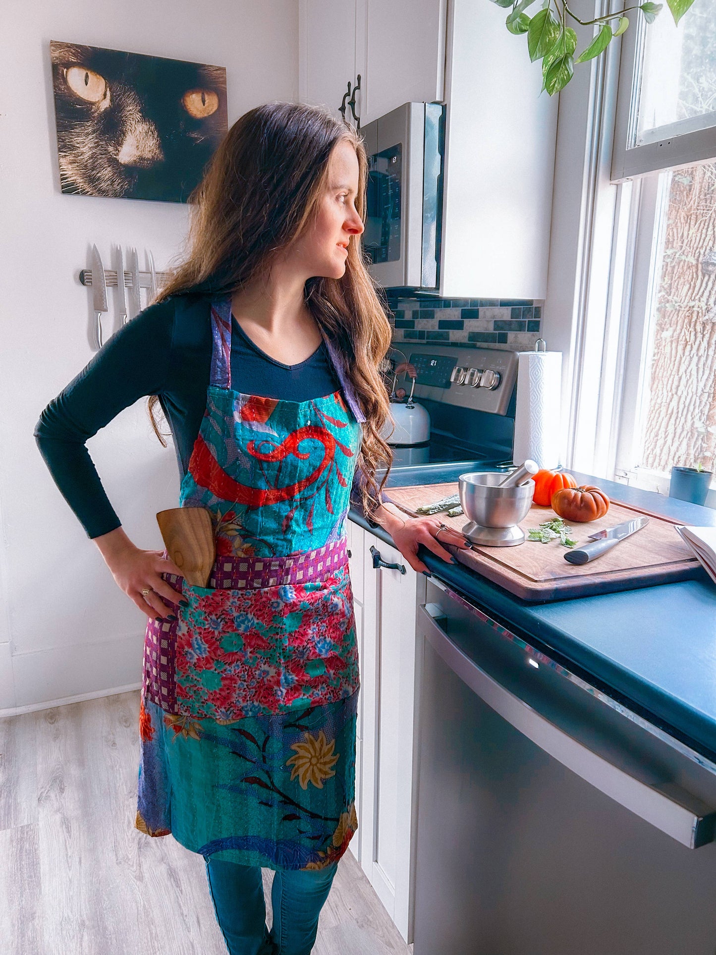 Upcycled Kantha Apron