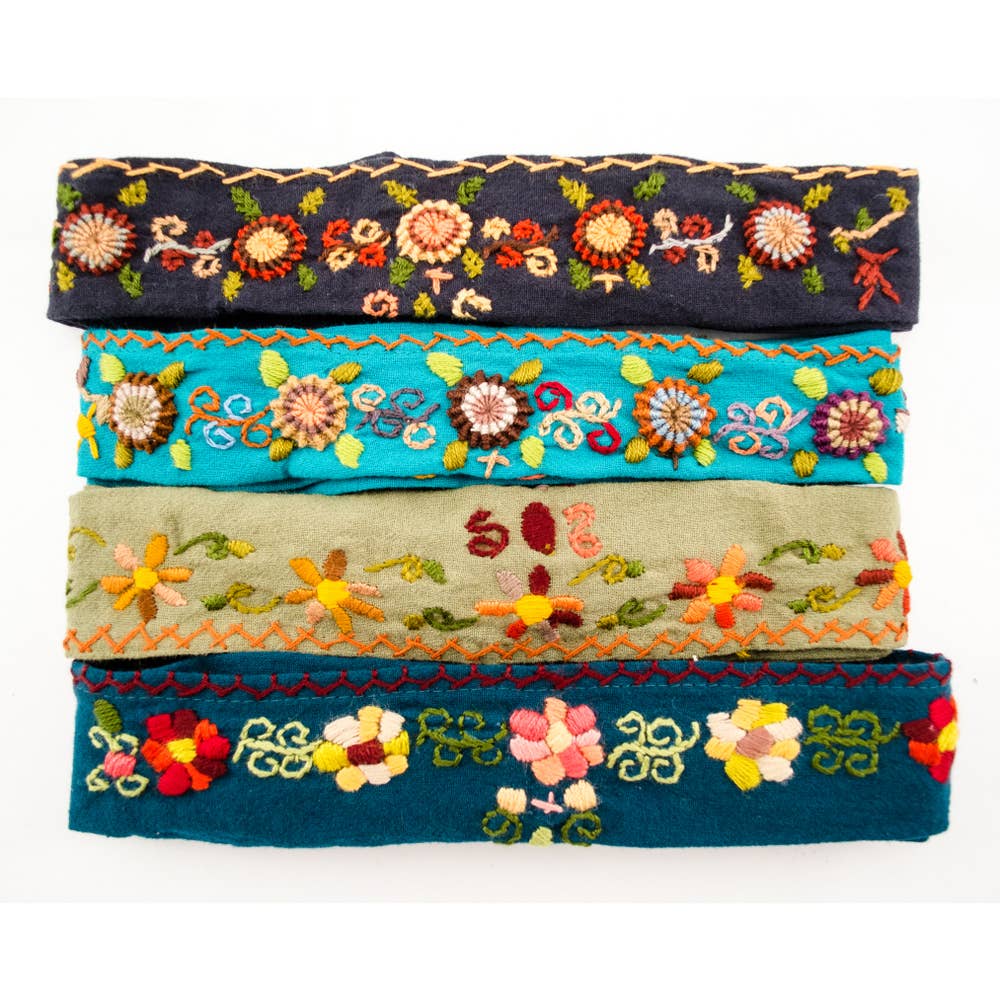 Embroidered Headbands