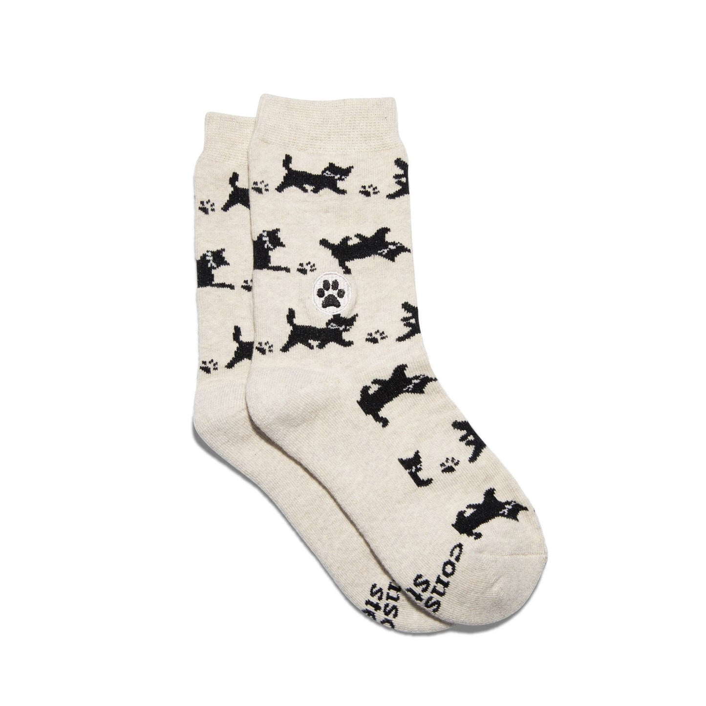 Kids Socks that Save Cats: Beige Cats