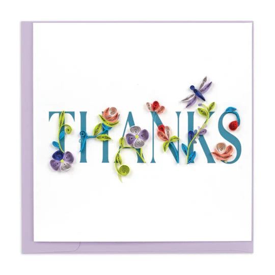 Quilling Cards Vietnam - Floral Thank You