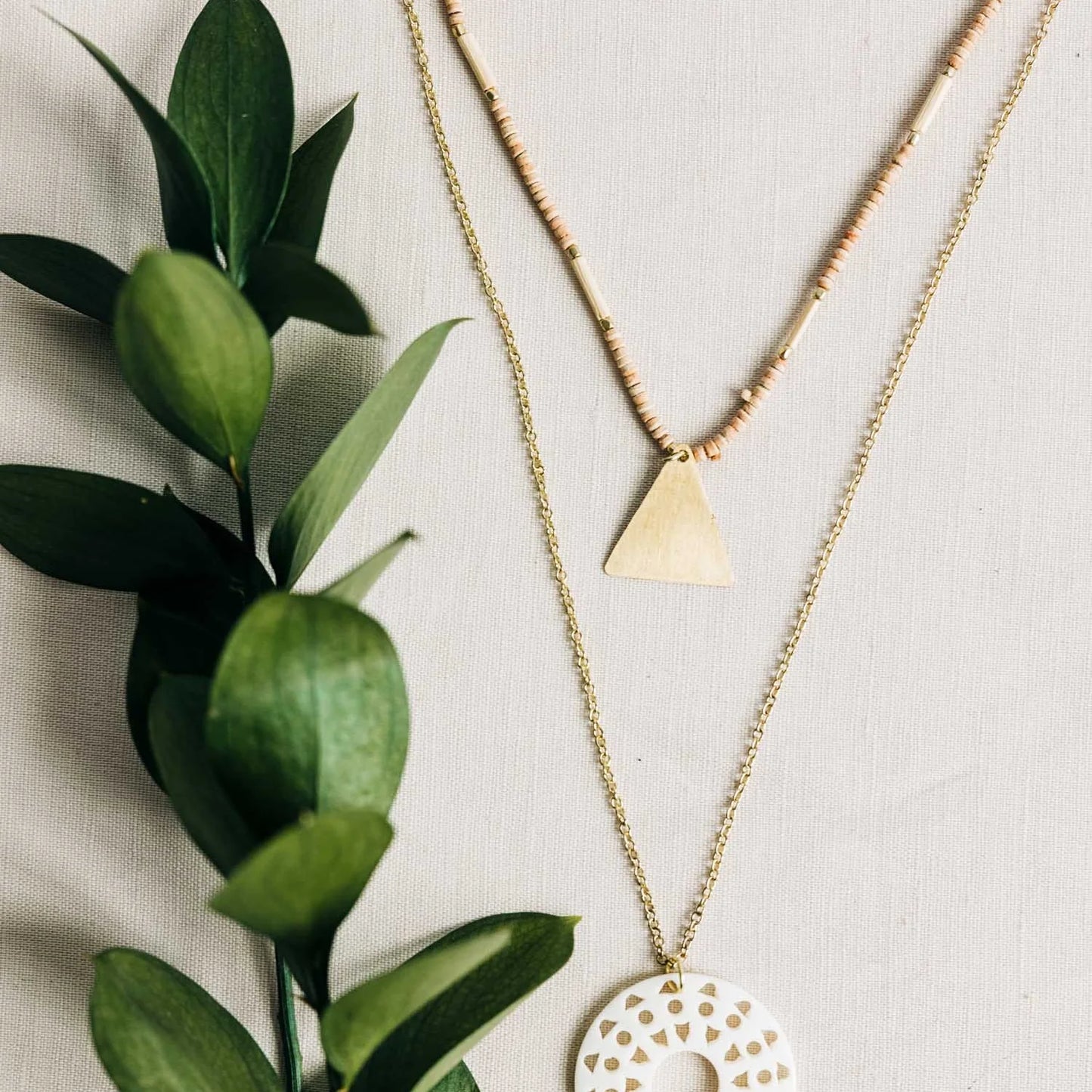 Pale Sun Layered Necklace