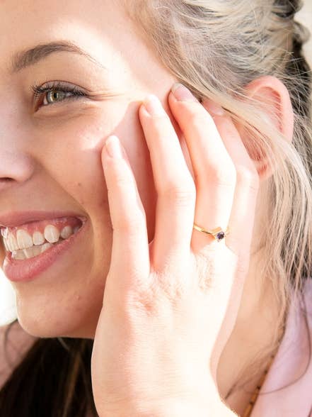 Adjustable Ring - Iolite