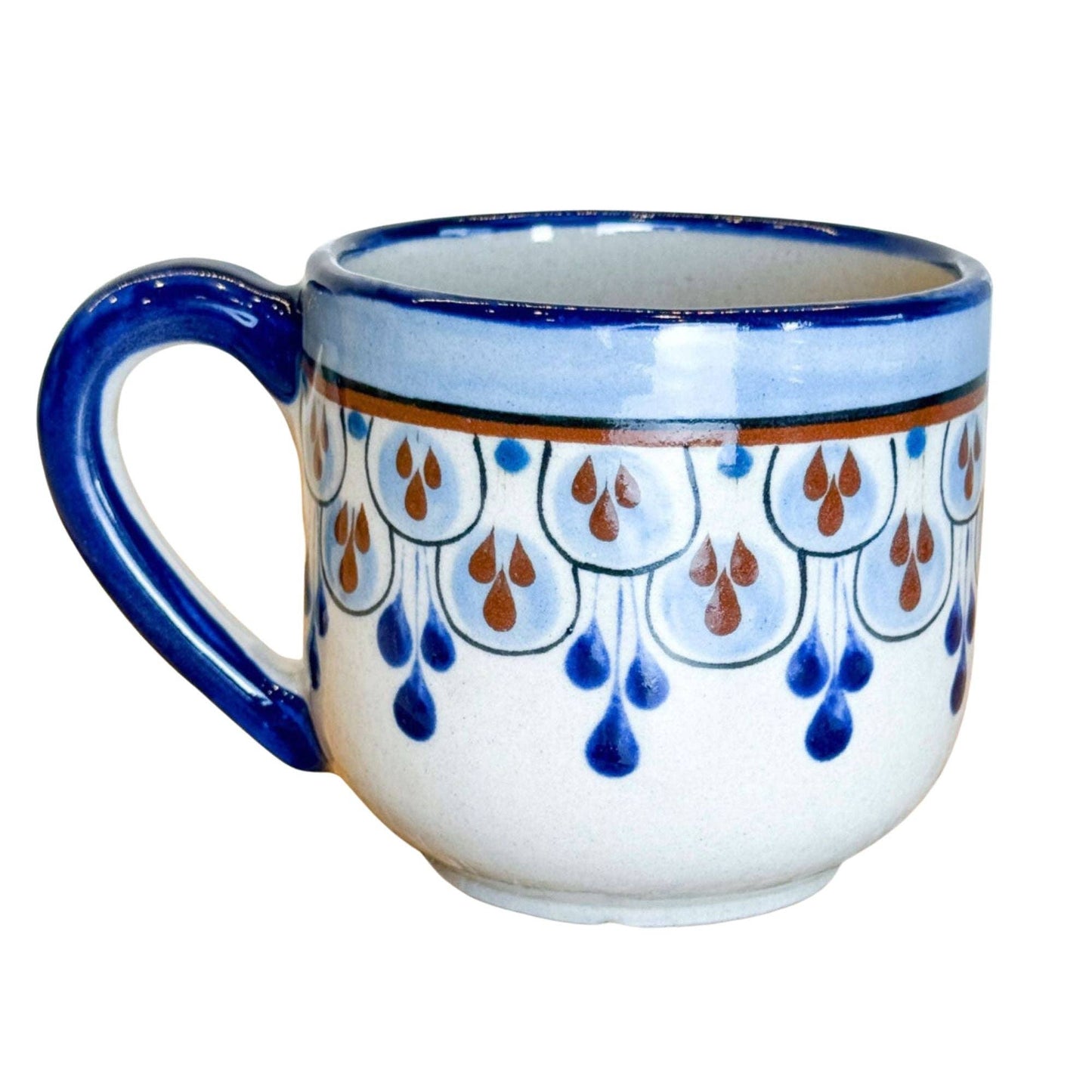 Guatemalan Hand-Painted Ceramic Barrel Mug