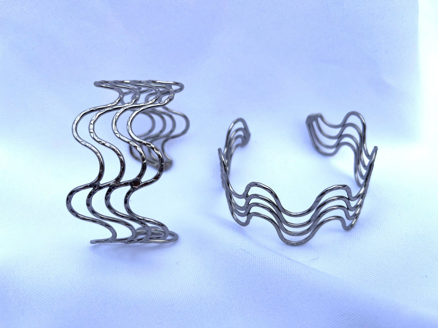 Silver Serenade Cuff Bracelet