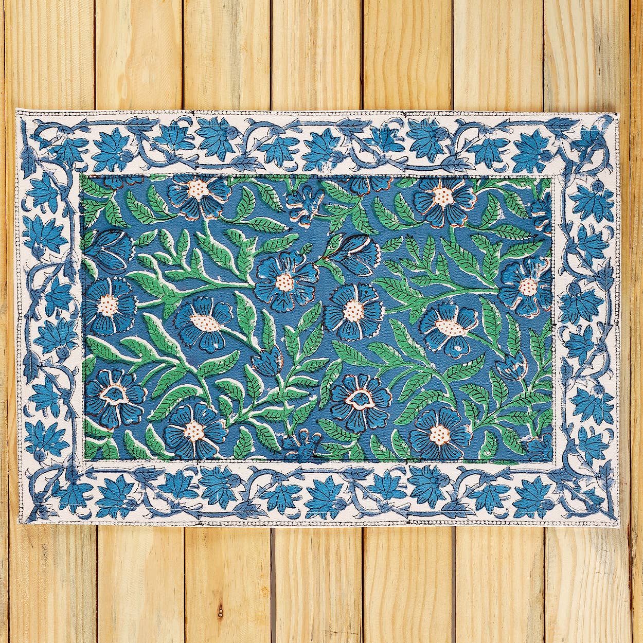 Sage & Blue Floral Placemat