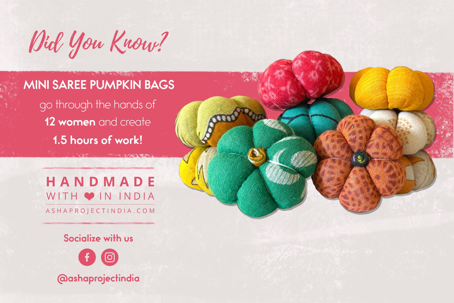 Mini Saree Pumpkin