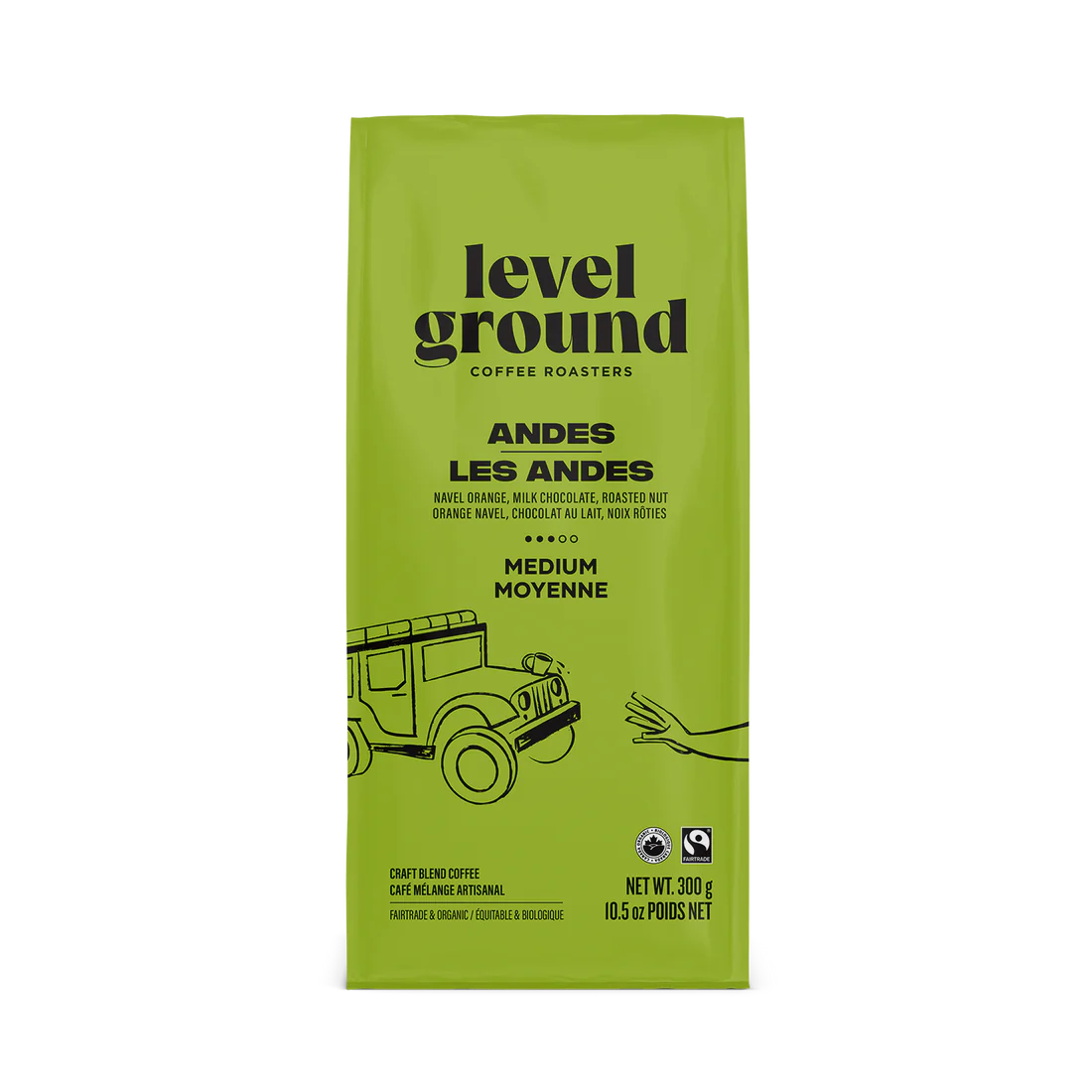 Level Ground Coffee - Andes Med & Rich Whole Bean