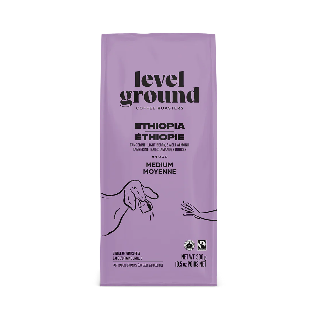 Level Ground Coffee - Ethiopia Med & Lovely Ground