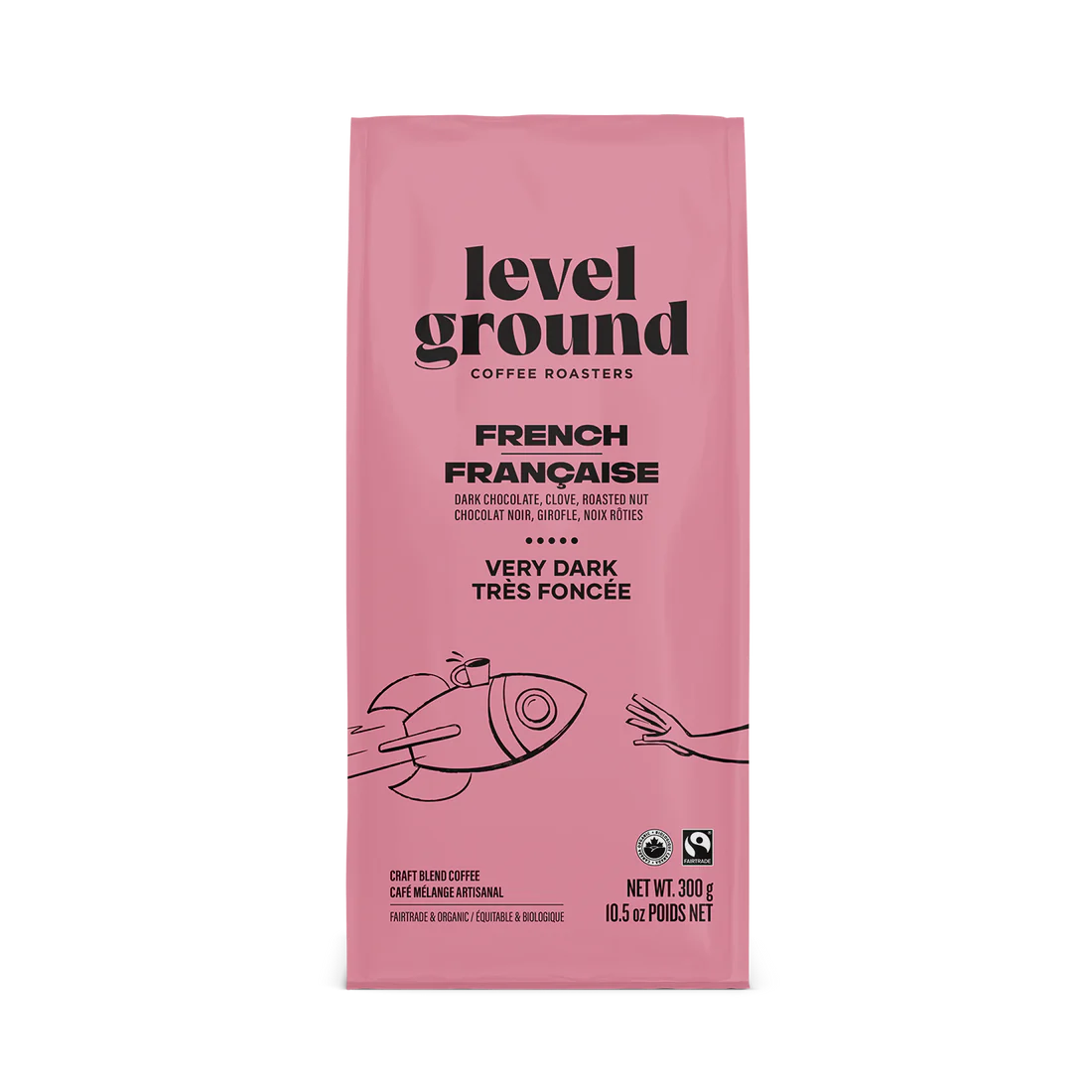 Level Ground Coffee - French Roast Dark & Intense Whole Bean