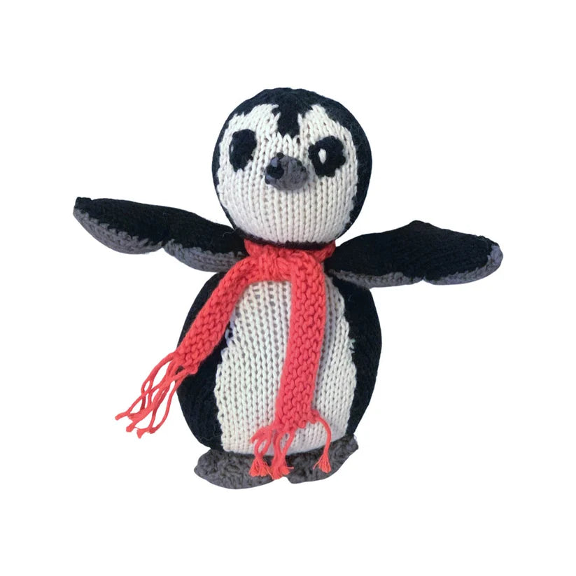 Hand Knit Organic Cotton Penguin