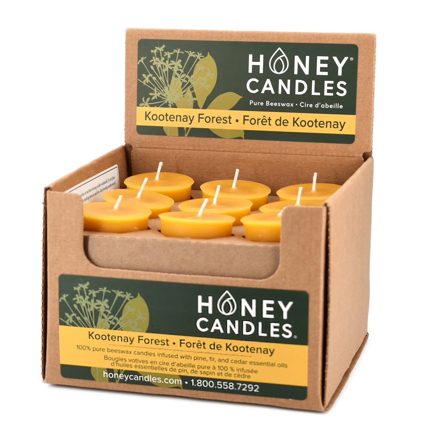 Beeswax-Kootney Forest Votive
