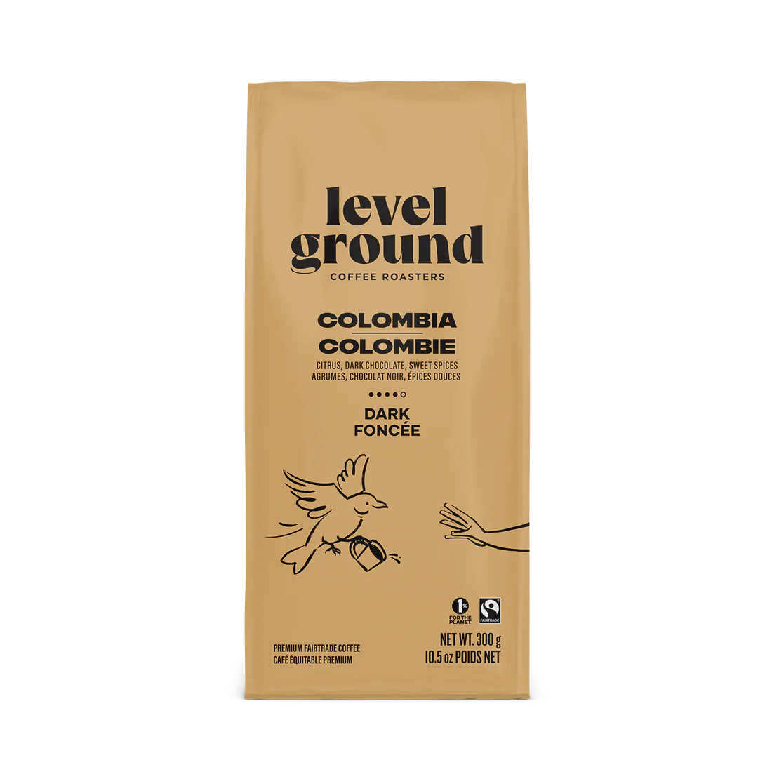 Level Ground Coffee - Colombia Dark & Strong Whole Bean