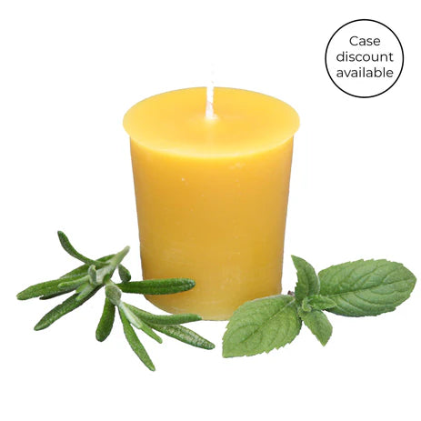 Beeswax-Rosemary Mint Votive