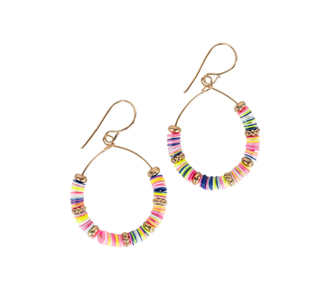 Sequins Hoop Earrings