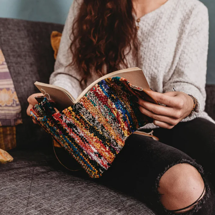 Woven Recycled Sari Journal