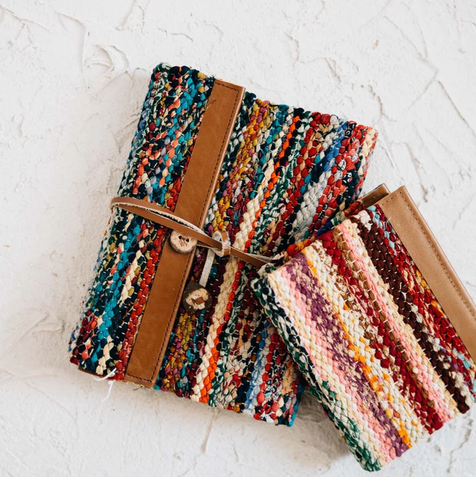 Woven Recycled Sari Journal