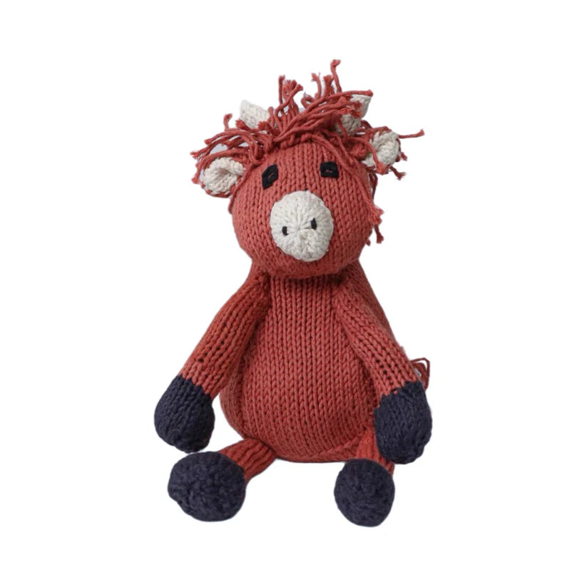 Hand Knit Organic Cotton Highland Cow