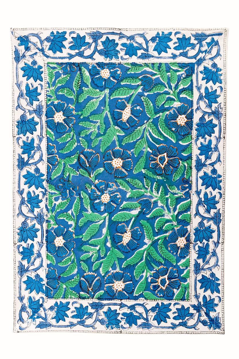 Sage & Blue Floral Placemat