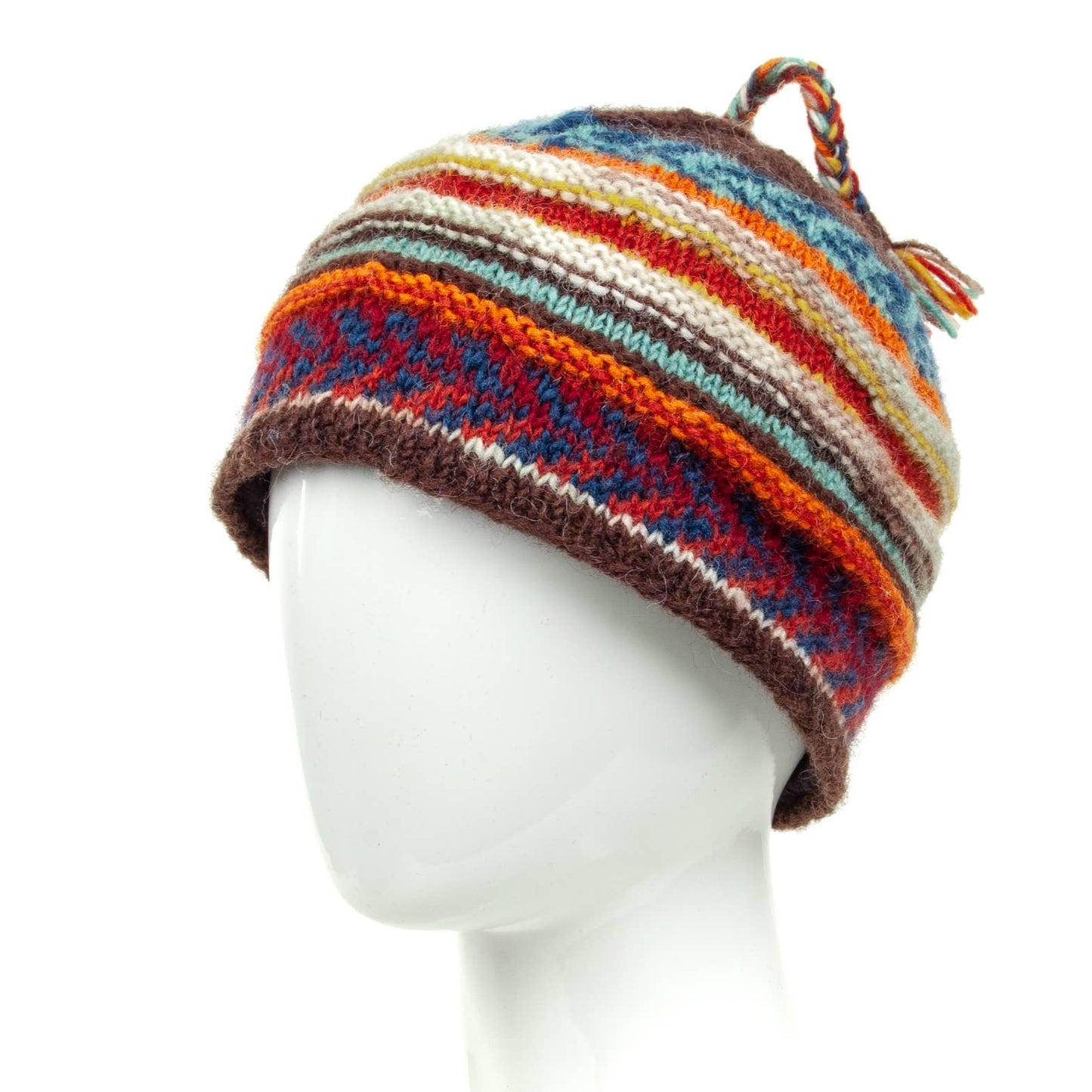 Nina - women's wool knit beanie: Mesa