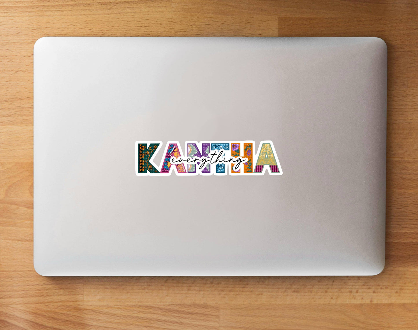 Kantha Everything | Vinyl Sticker | 4.8 in x 1.1 in