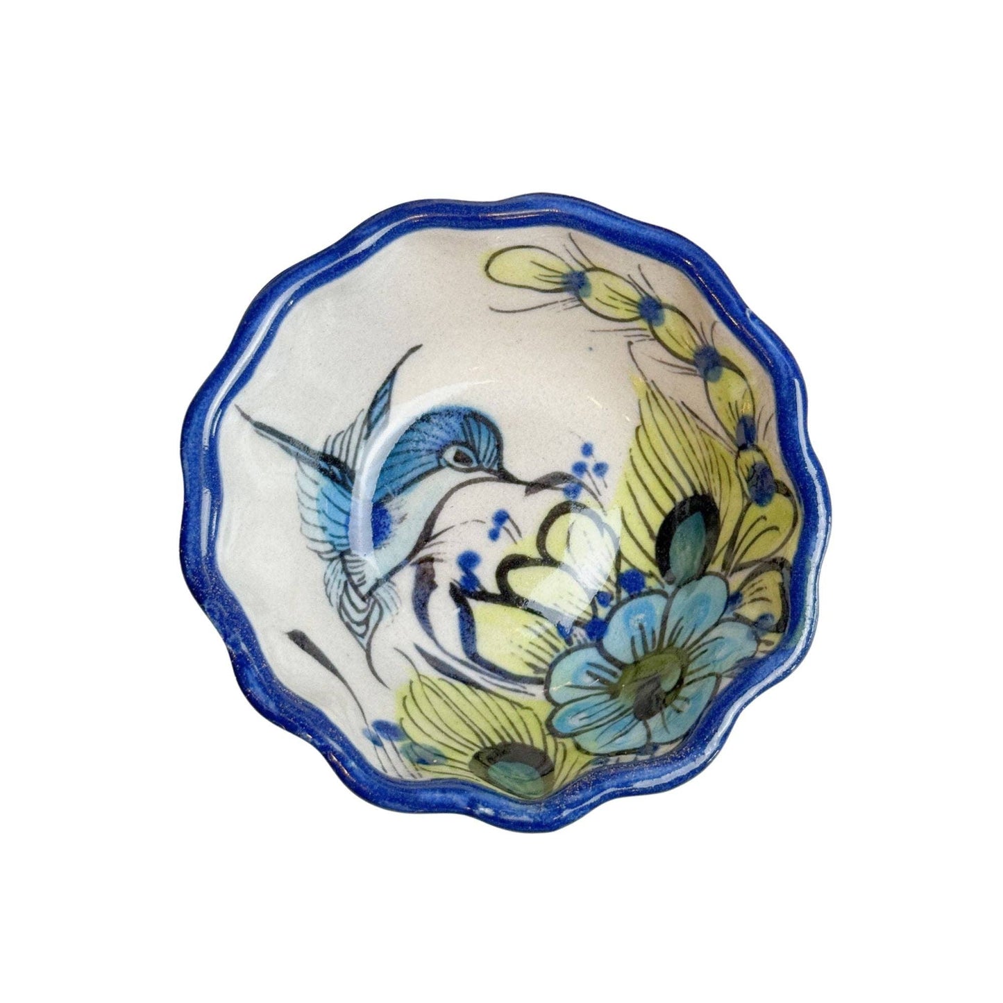 Hummingbird Ceramic Salt and Spices Pinch Bowl