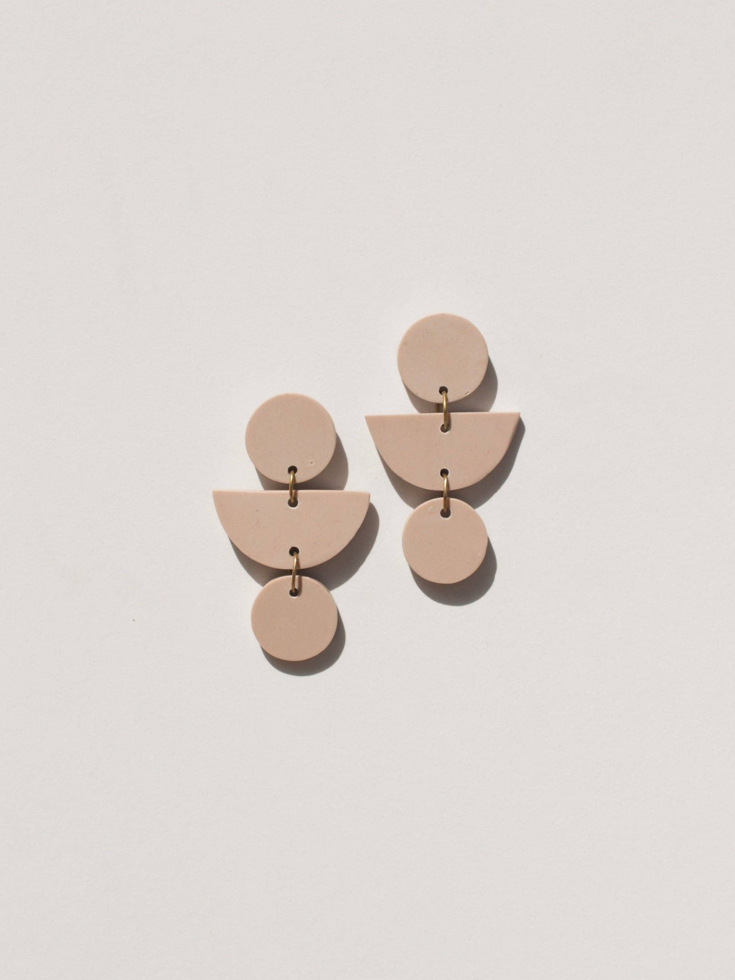 Mojave Geo Clay Earrings: Sand Dune