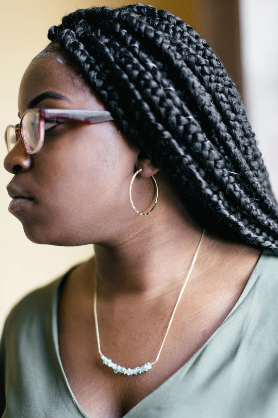 Bamboo Hoops - Silver