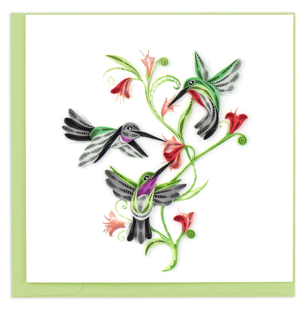 Quilling Cards Vietnam - Hummingbird Trio