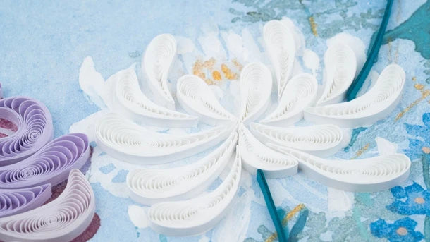 Quilled Sympathy Garden Greeting Card