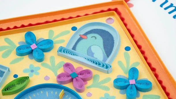 Quilled Cuckoo Clock Birthday Greeting Card