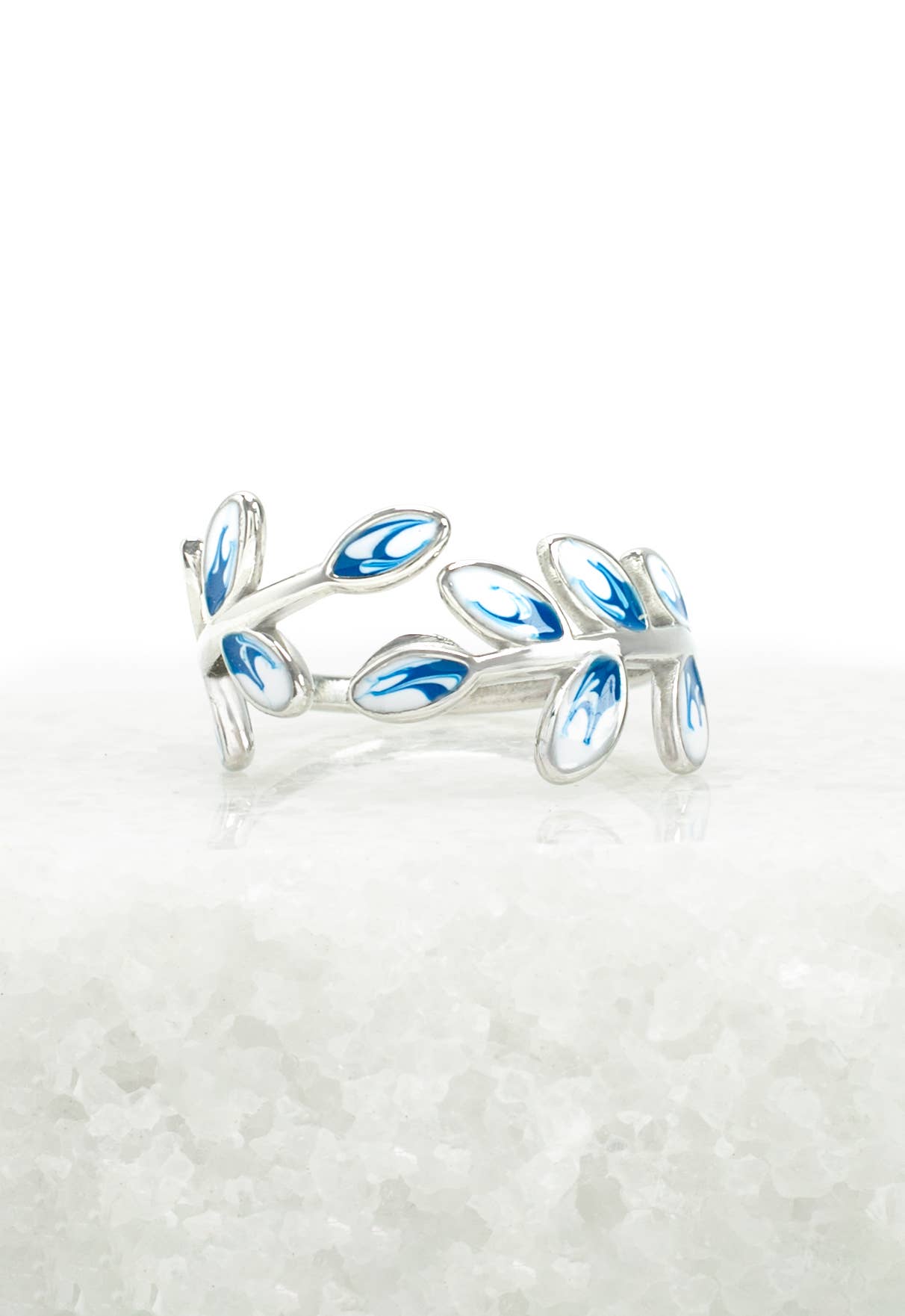 Hope Grows Ring in Silver & Blue