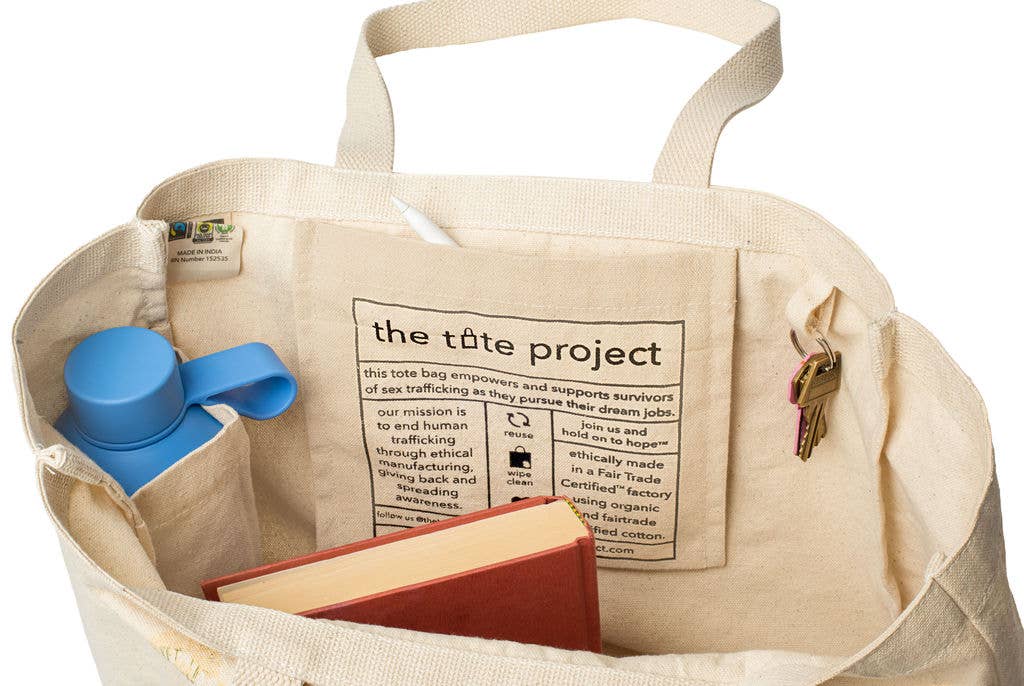 Free to Fly (Birds) | Tote: Beige