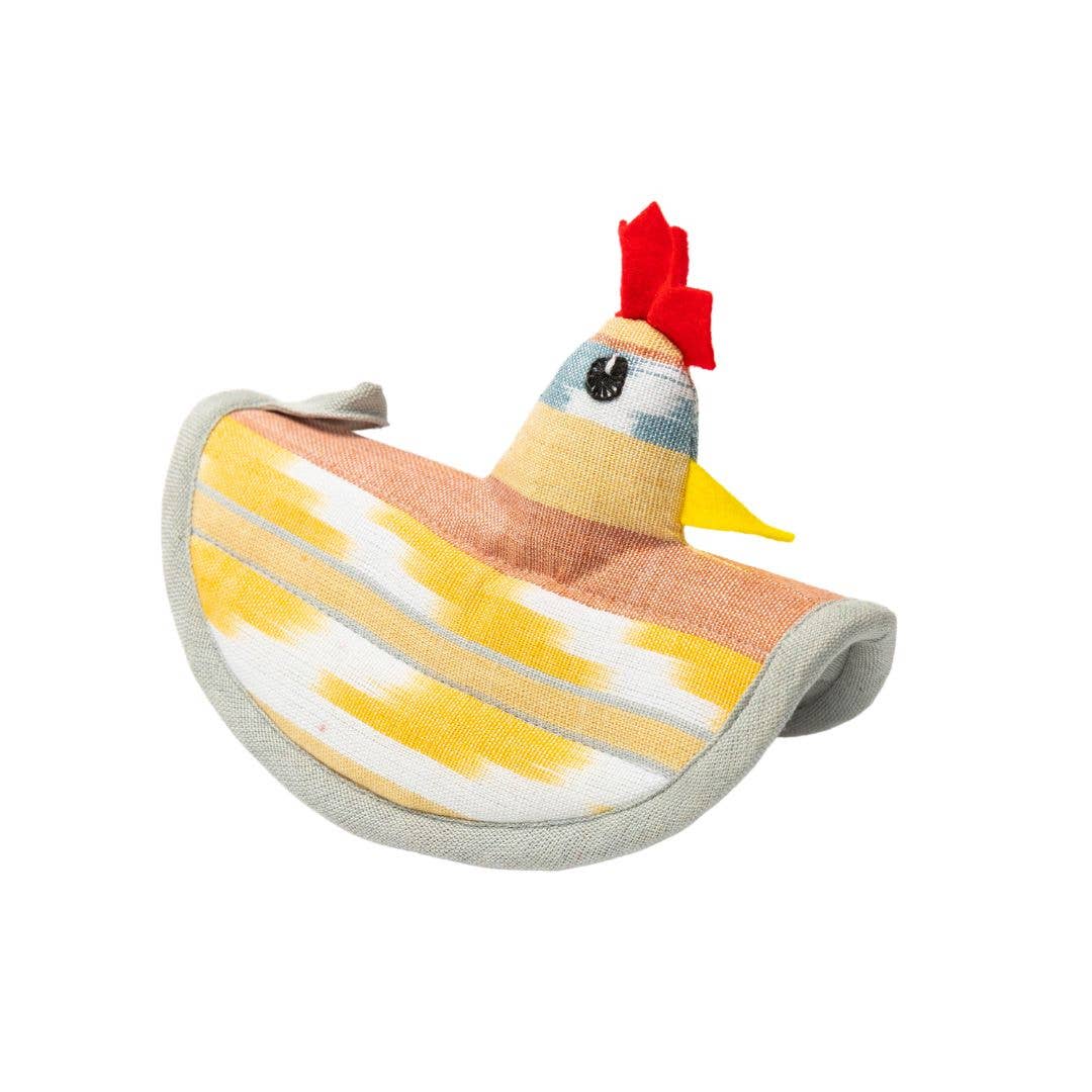 Chicken Pot Holder: Azure