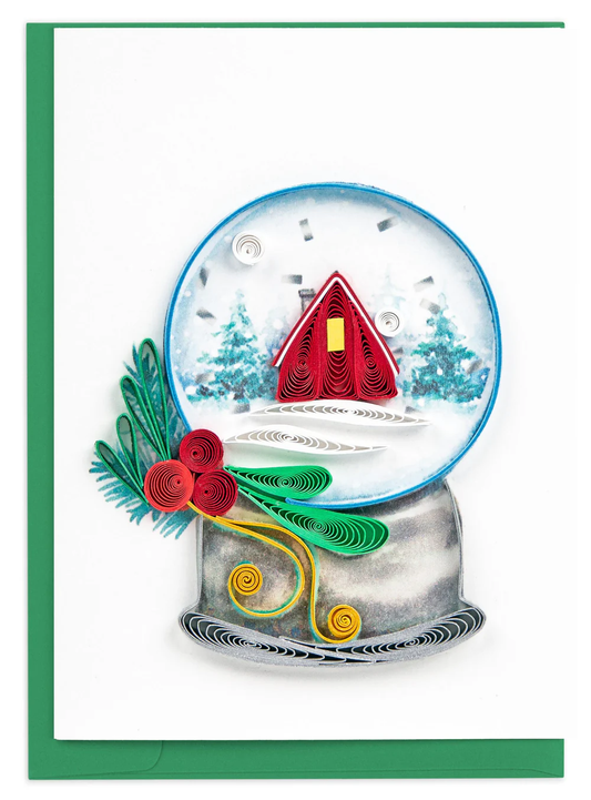 Snow Globe Gift Enclosure Quilling Card