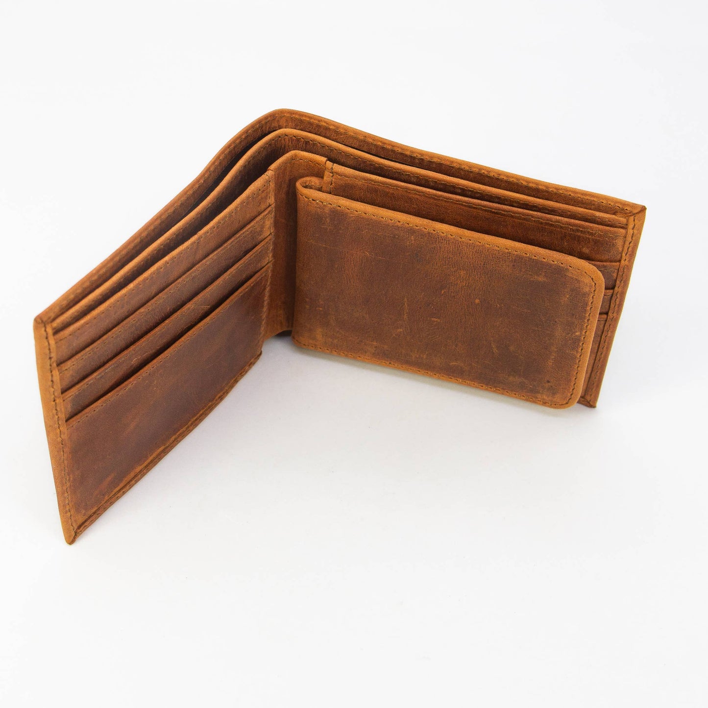 BIFOLD Leather Wallet  Saddle Brown  /  Fair Trade Artisan: Saddle Brown