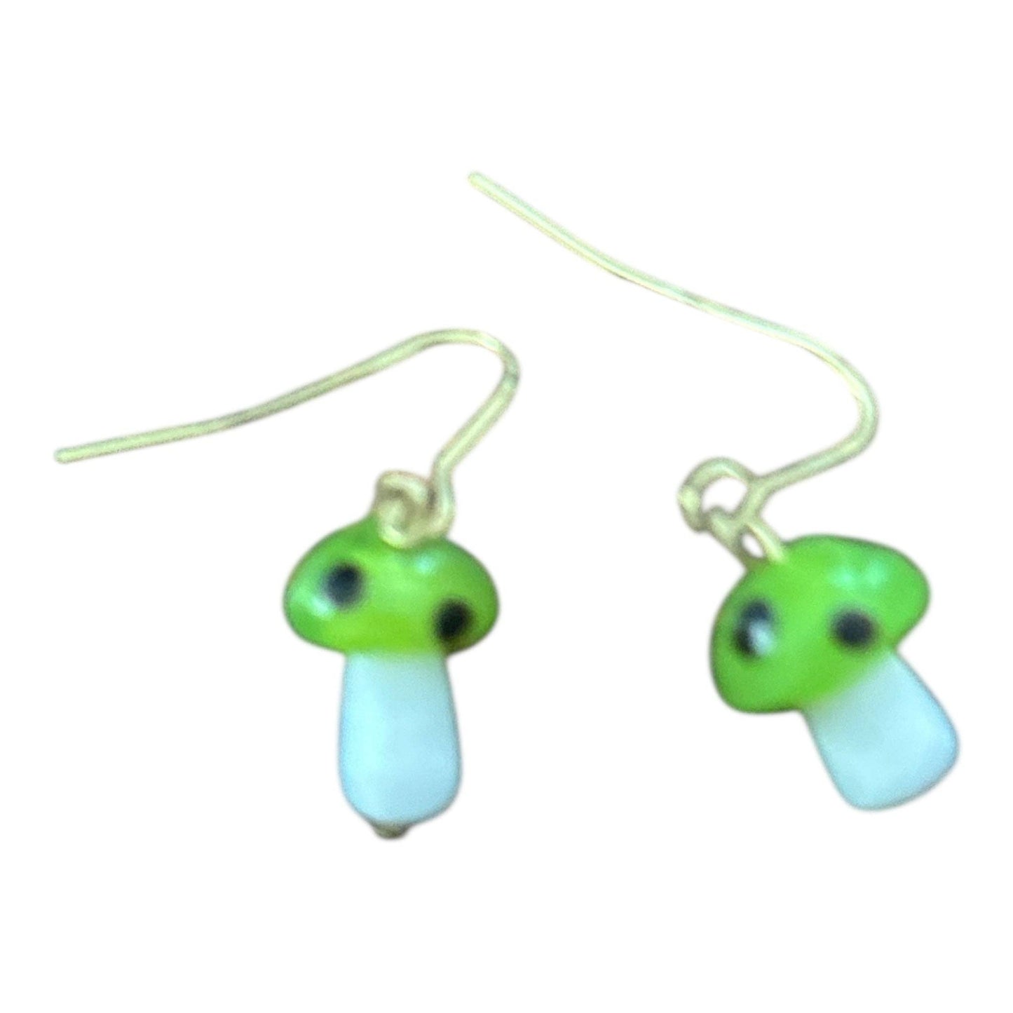 Mushroom Earrings: Orange
