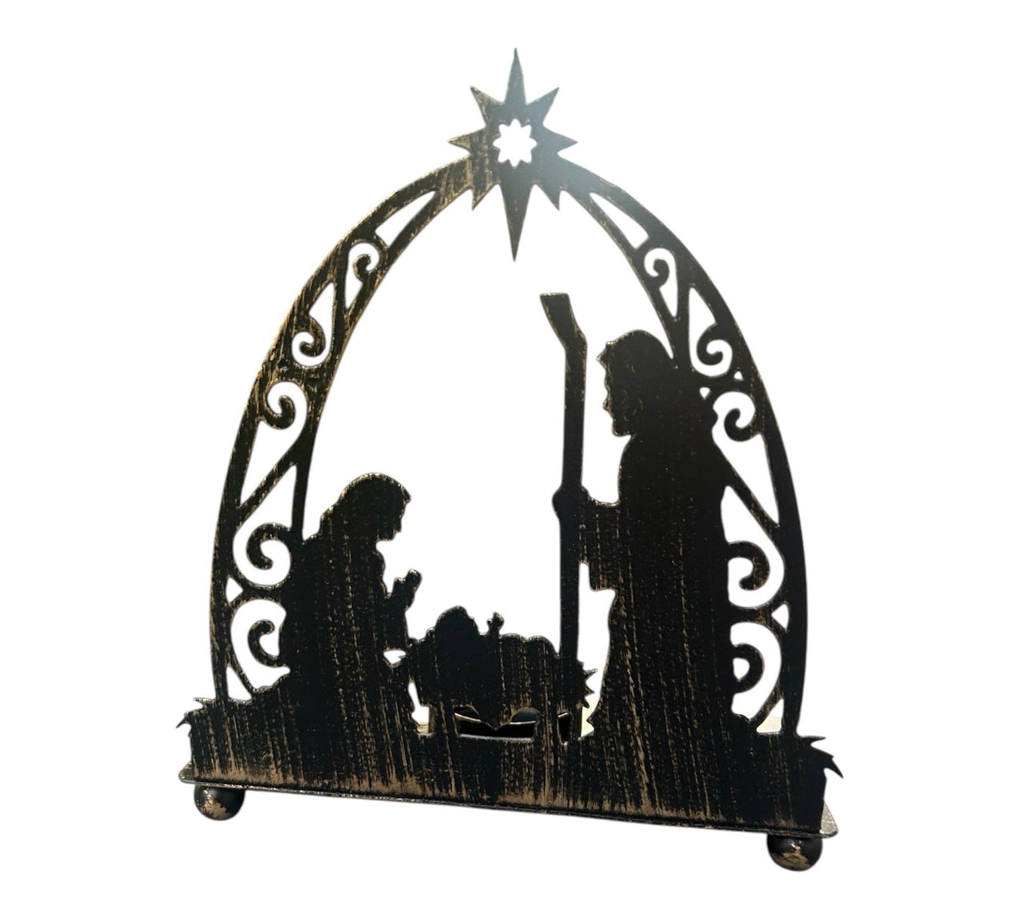 Nativity Scene Candle Holder II