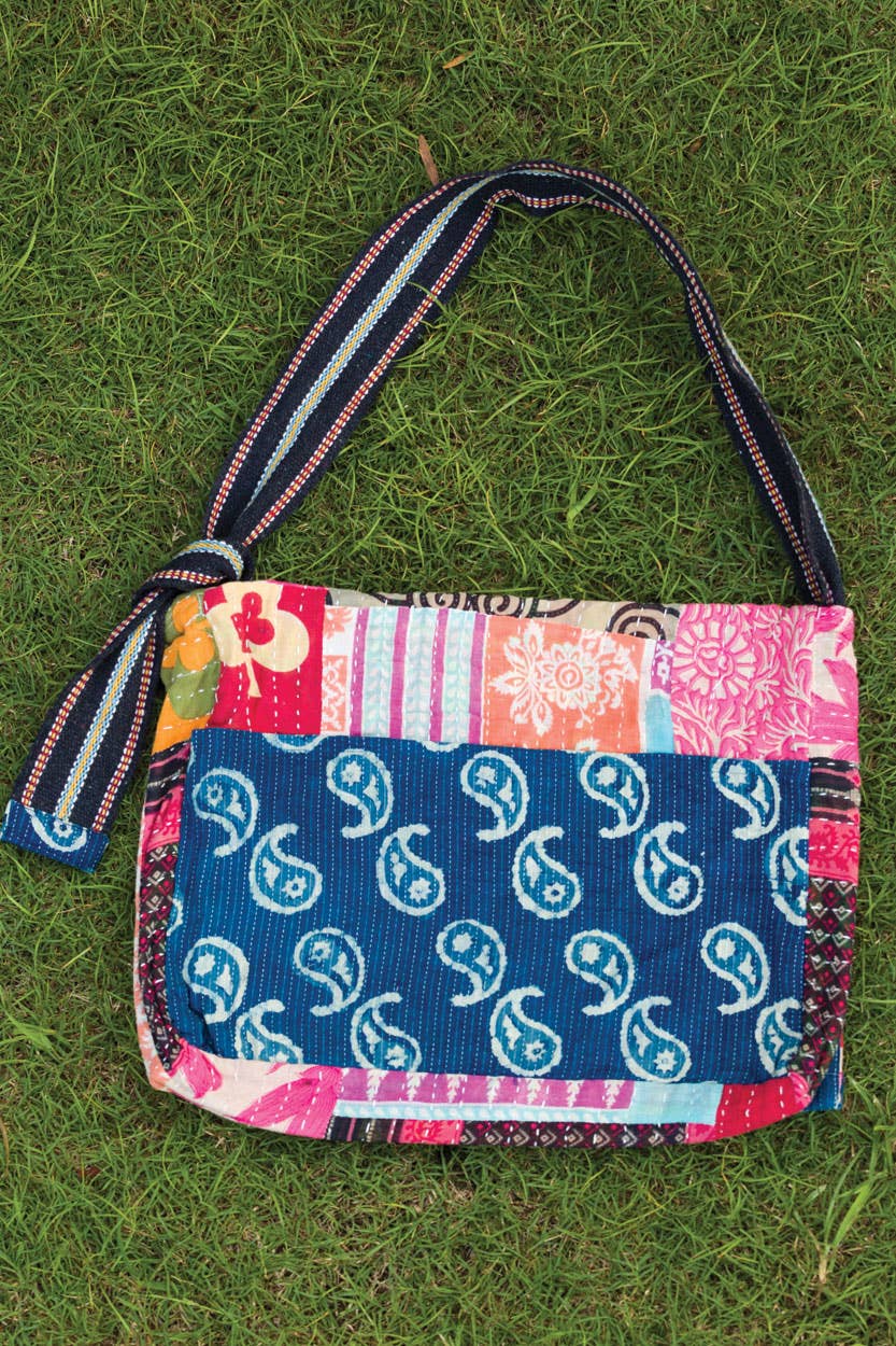 Kantha Messenger Bags
