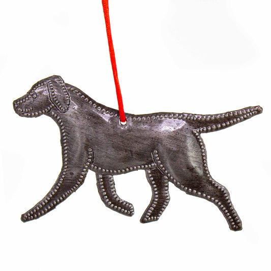 Labrador Haitian Metal Drum Christmas Ornament
