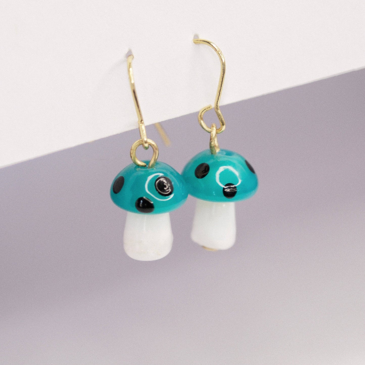 Mushroom Earrings: Orange