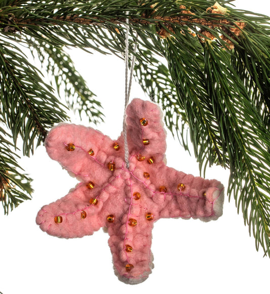 Pink Starfish Ornament