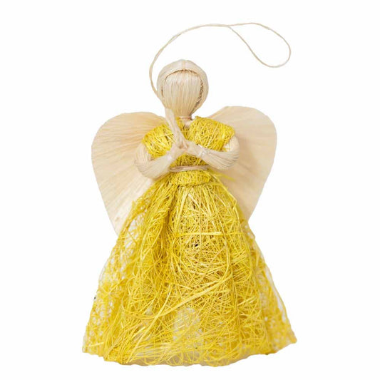 Abaca Sweetheart Praying Angel Ornament